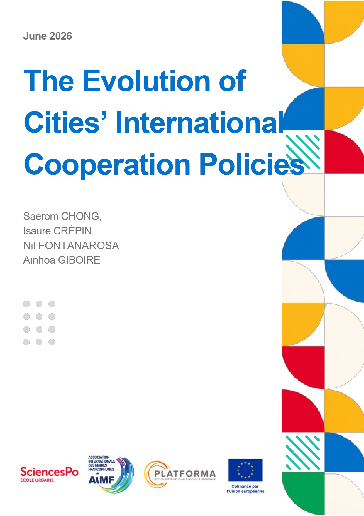 L’évolution des politiques de coopération internationale des villes